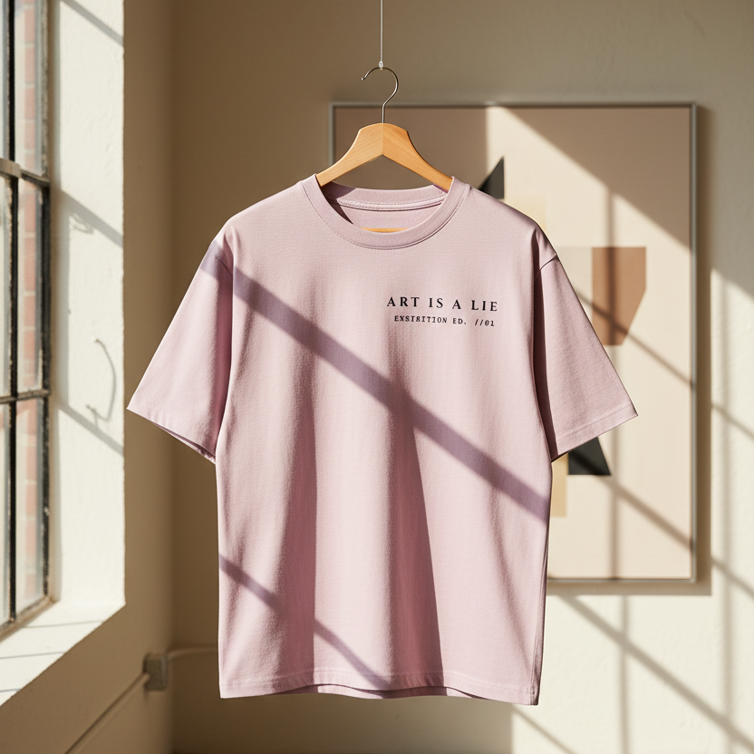 Mona Lisa Renaissance Art Oversized Graphic T-Shirt | 240 GSM Heavyweight Cotton
