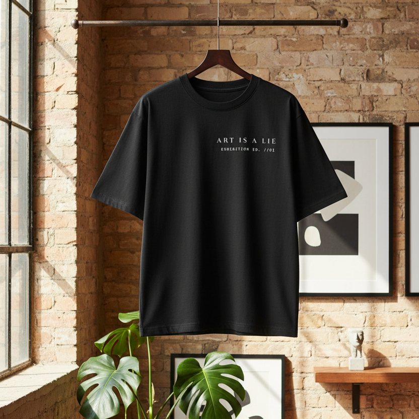 Mona Lisa Renaissance Art Oversized Graphic T-Shirt | 240 GSM Heavyweight Cotton