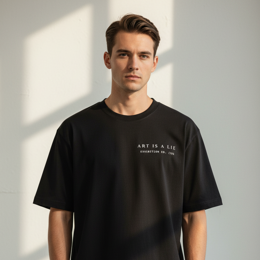 Mona Lisa Renaissance Art Oversized Graphic T-Shirt | 240 GSM Heavyweight Cotton