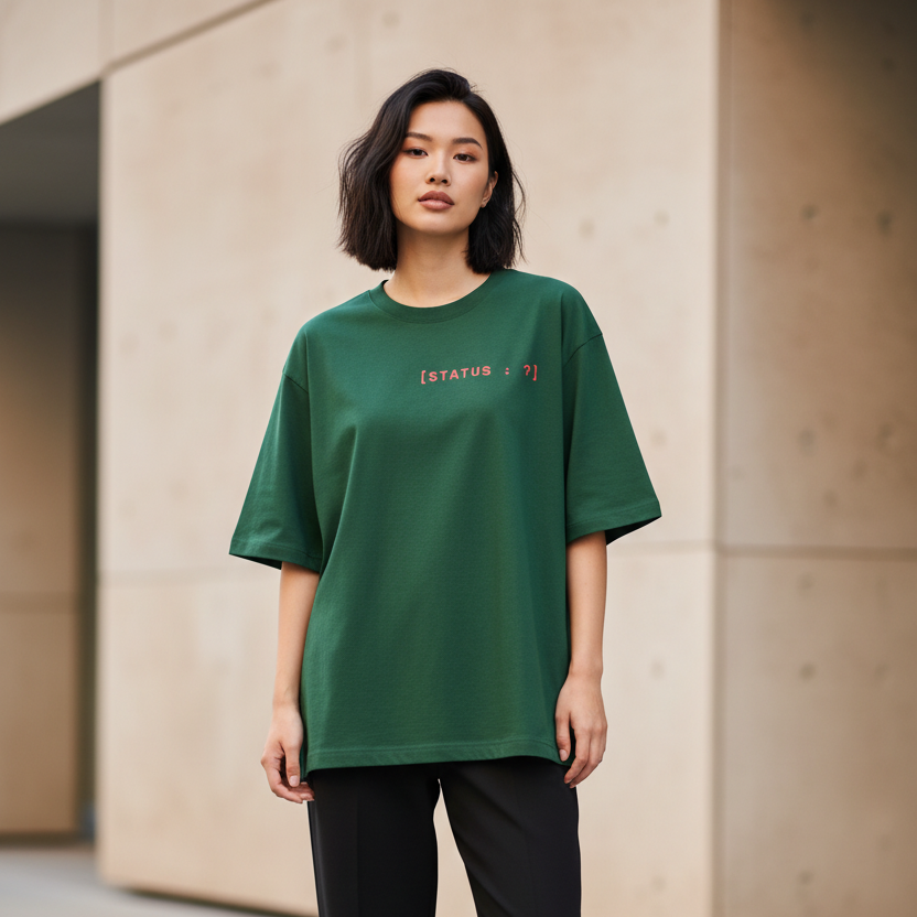 Funny Overthinking Oversized Graphic T-Shirt | 240 GSM Heavyweight 100% Cotton