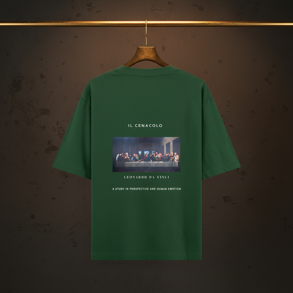 Last Supper Renaissance Art Oversized Graphic T-Shirt | 240 GSM Heavyweight