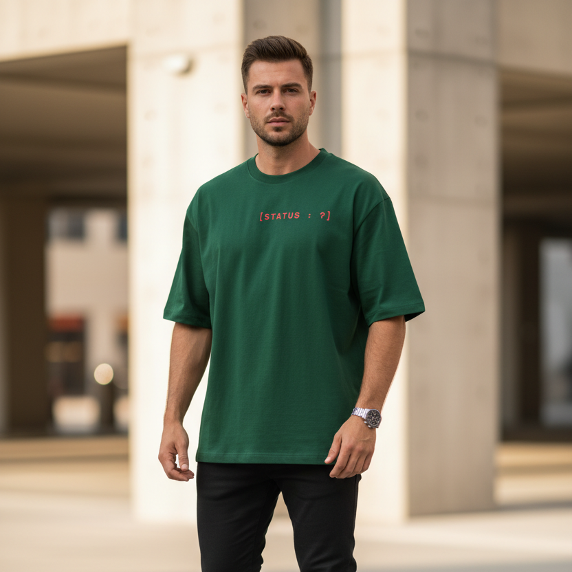 Funny Overthinking Oversized Graphic T-Shirt | 240 GSM Heavyweight 100% Cotton