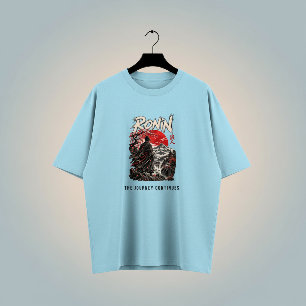 Ronin Japanese Art Oversized Graphic T-Shirt | 240 GSM Heavyweight Cotton