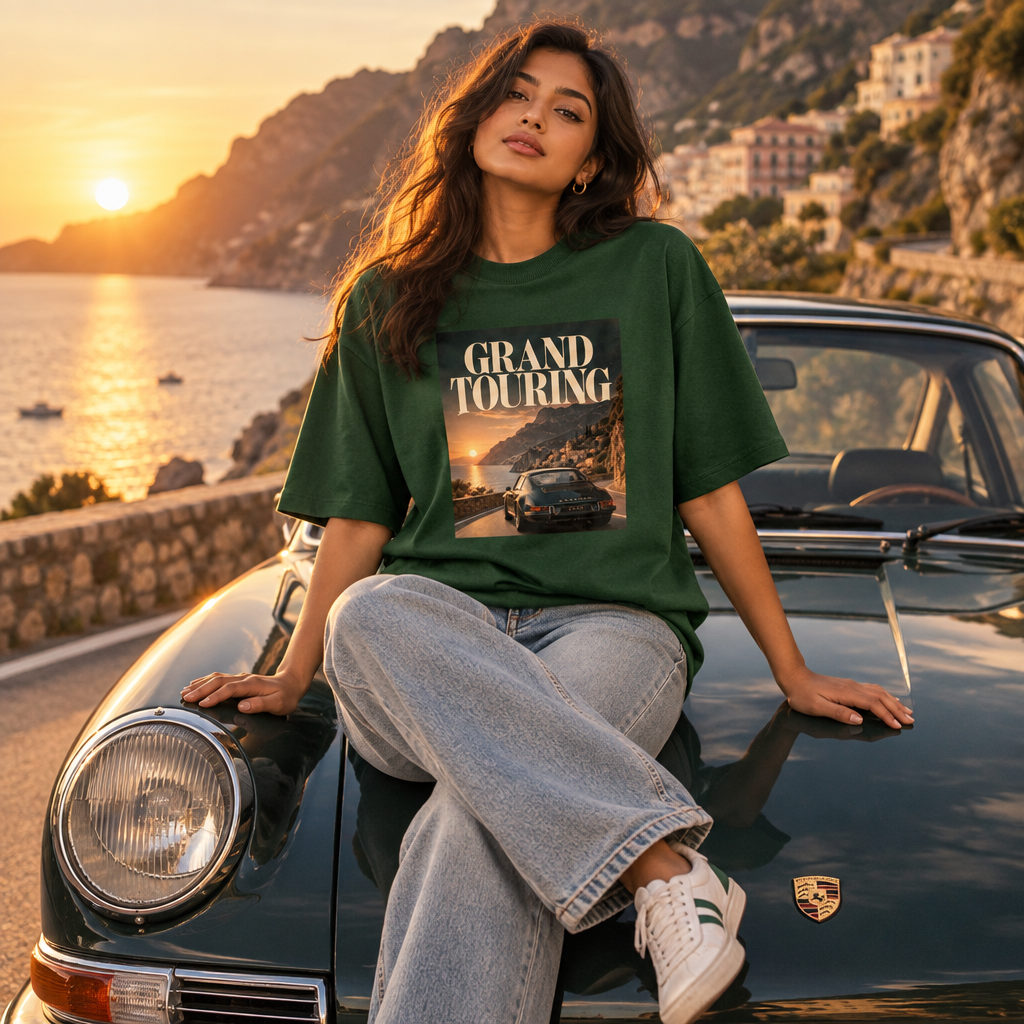 Motorsport Grand Touring Oversized Graphic T-Shirt Archive 02 | 240 GSM Cotton