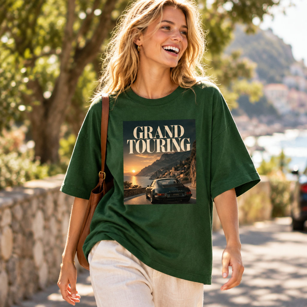 Motorsport Grand Touring Oversized Graphic T-Shirt Archive 02 | 240 GSM Cotton