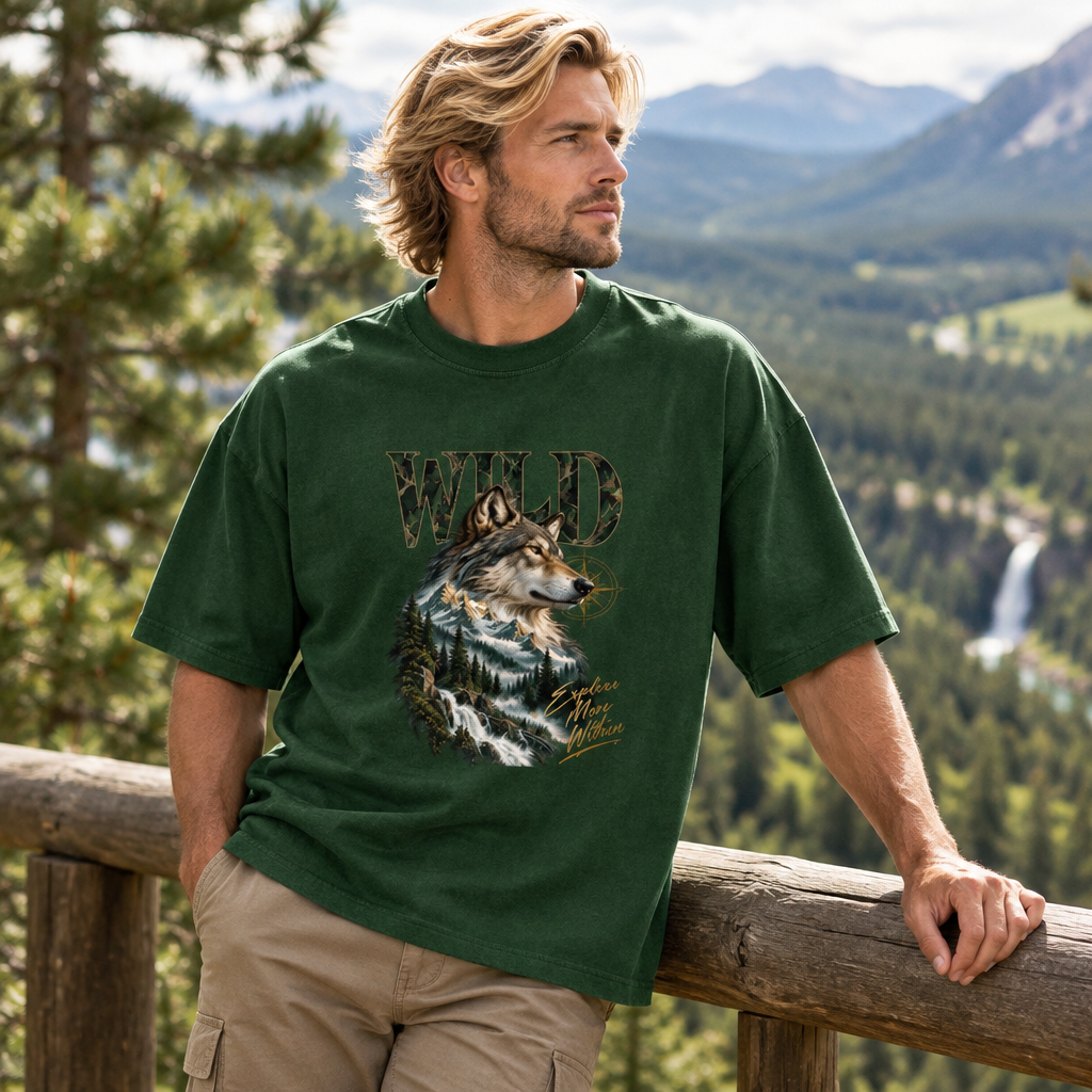 Philosophy Oversized Graphic T-Shirt – Explore More Within | 240 GSM Heavyweight Cotton