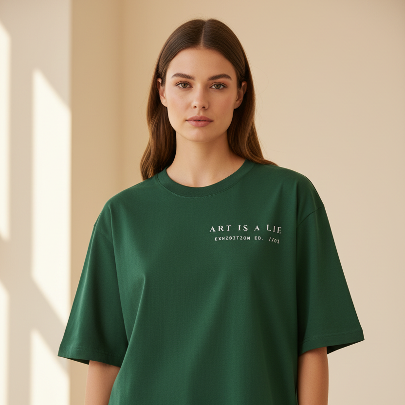 Mona Lisa Renaissance Art Oversized Graphic T-Shirt | 240 GSM Heavyweight Cotton