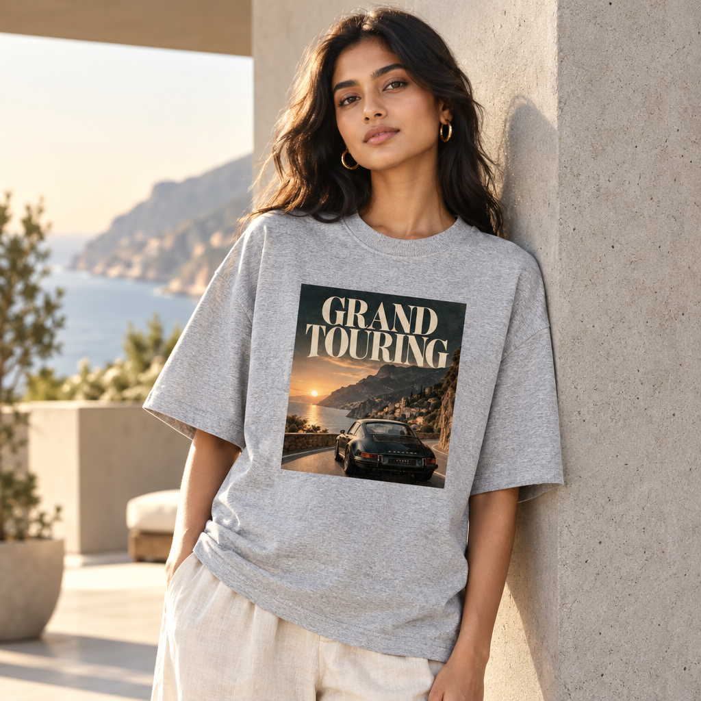 Motorsport Grand Touring Oversized Graphic T-Shirt Archive 02 | 240 GSM Cotton
