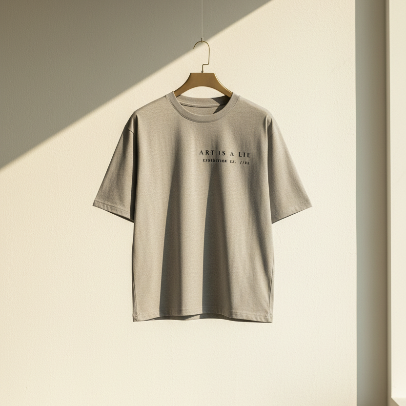 Mona Lisa Renaissance Art Oversized Graphic T-Shirt | 240 GSM Heavyweight Cotton