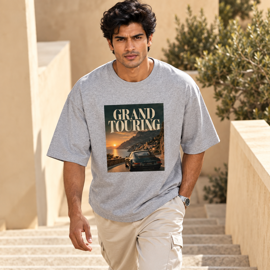 Motorsport Grand Touring Oversized Graphic T-Shirt Archive 02 | 240 GSM Cotton