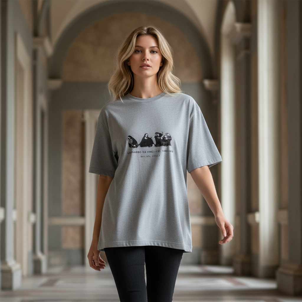 Last Supper Renaissance Art Oversized Graphic T-Shirt | 240 GSM Heavyweight