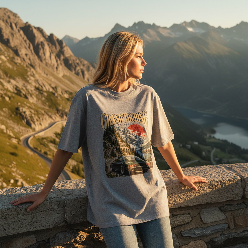 Motorsport Grand Touring Oversized Graphic T-Shirt Archive 01 | 240 GSM Cotton