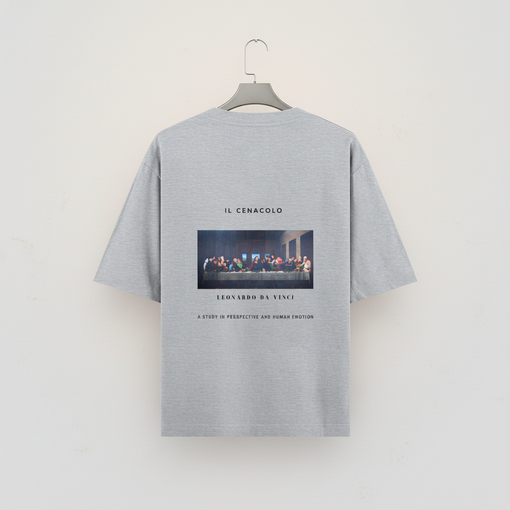 Last Supper Renaissance Art Oversized Graphic T-Shirt | 240 GSM Heavyweight