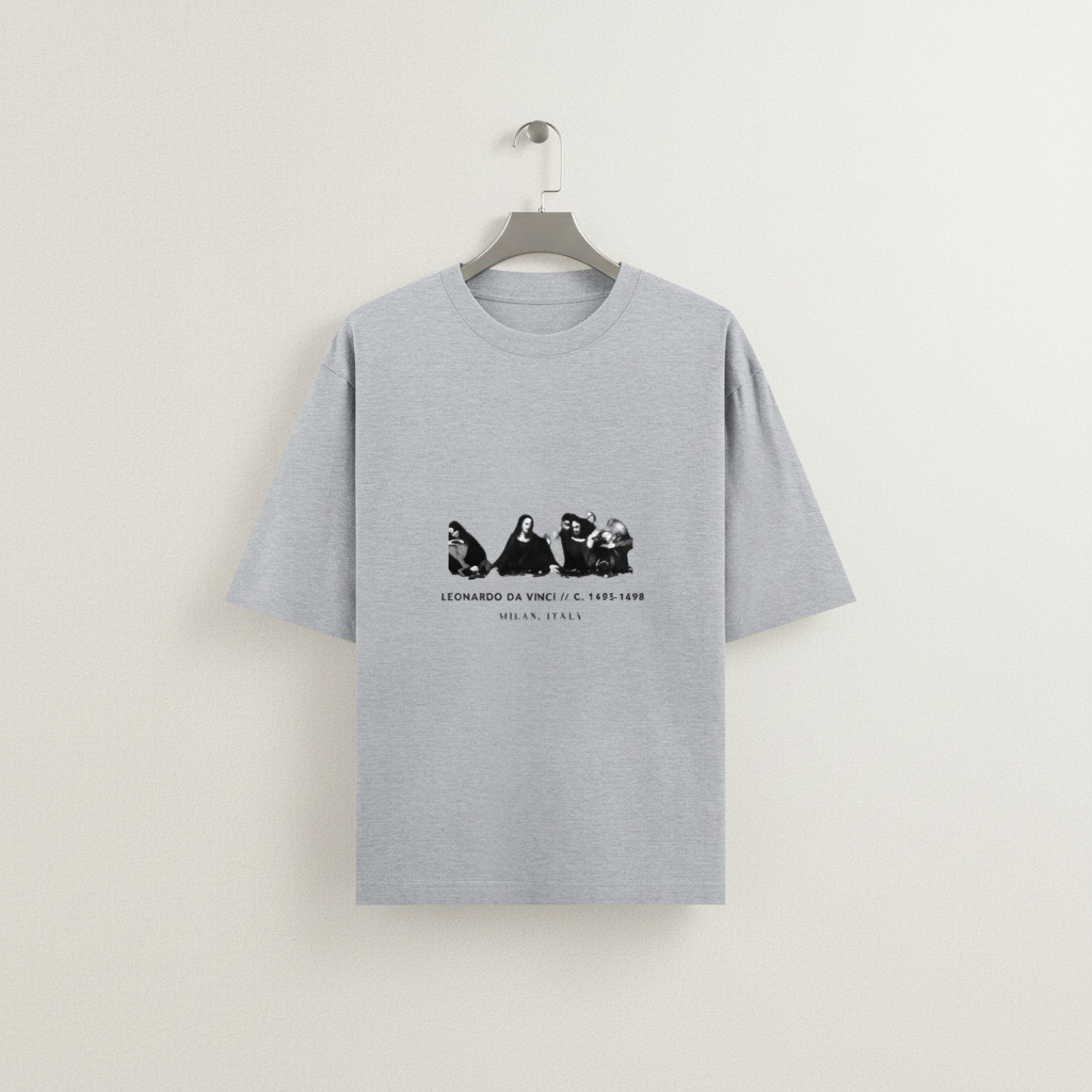 Last Supper Renaissance Art Oversized Graphic T-Shirt | 240 GSM Heavyweight