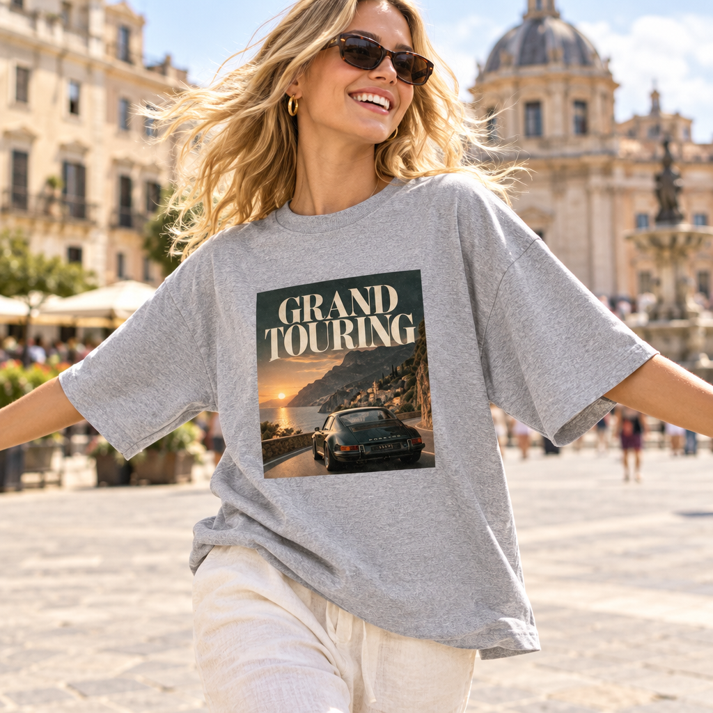 Motorsport Grand Touring Oversized Graphic T-Shirt Archive 02 | 240 GSM Cotton