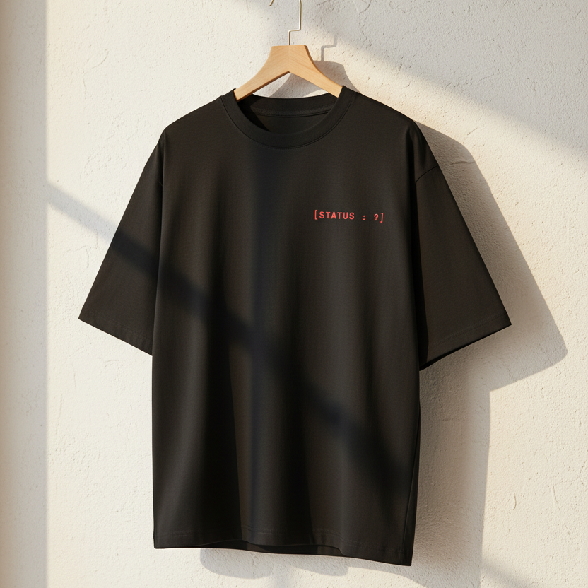 Funny Overthinking Oversized Graphic T-Shirt | 240 GSM Heavyweight 100% Cotton