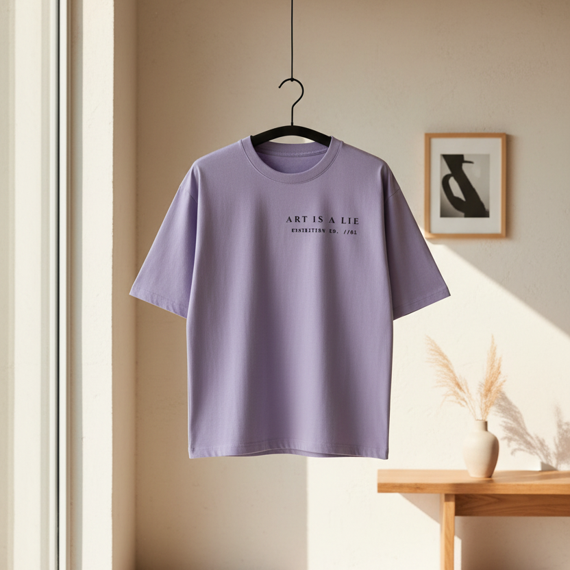 Mona Lisa Renaissance Art Oversized Graphic T-Shirt | 240 GSM Heavyweight Cotton