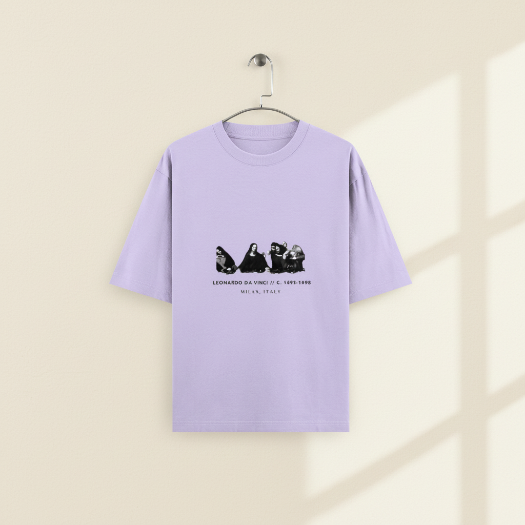 Last Supper Renaissance Art Oversized Graphic T-Shirt | 240 GSM Heavyweight