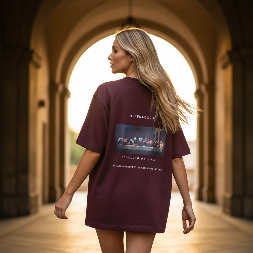 Last Supper Renaissance Art Oversized Graphic T-Shirt | 240 GSM Heavyweight