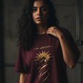 Oversized Graphic T-Shirt – Sanskrit Print | 240 GSM Heavyweight 100% Cotton