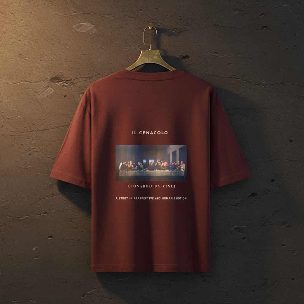 Last Supper Renaissance Art Oversized Graphic T-Shirt | 240 GSM Heavyweight