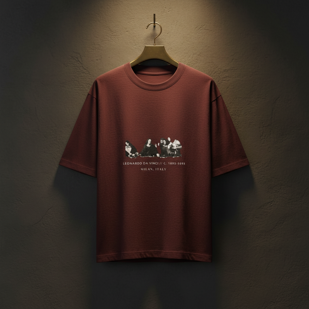 Last Supper Renaissance Art Oversized Graphic T-Shirt | 240 GSM Heavyweight