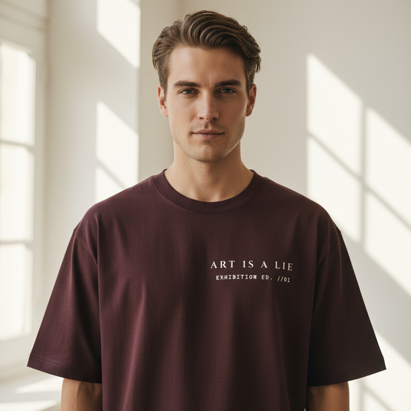 Mona Lisa Renaissance Art Oversized Graphic T-Shirt | 240 GSM Heavyweight Cotton