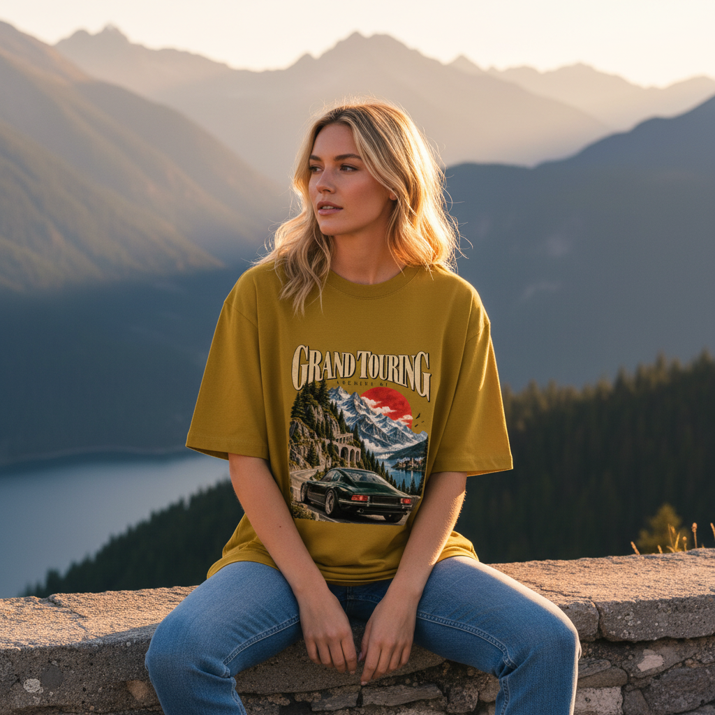 Motorsport Grand Touring Oversized Graphic T-Shirt Archive 01 | 240 GSM Cotton