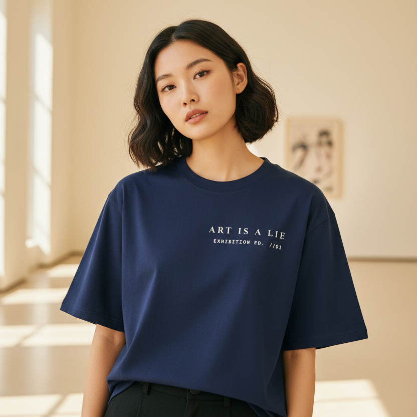 Mona Lisa Renaissance Art Oversized Graphic T-Shirt | 240 GSM Heavyweight Cotton