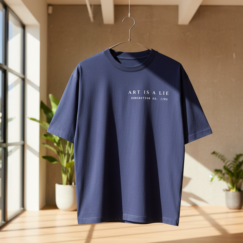 Mona Lisa Renaissance Art Oversized Graphic T-Shirt | 240 GSM Heavyweight Cotton