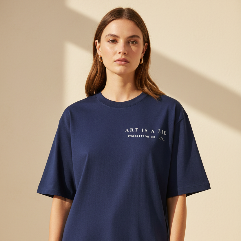 Mona Lisa Renaissance Art Oversized Graphic T-Shirt | 240 GSM Heavyweight Cotton