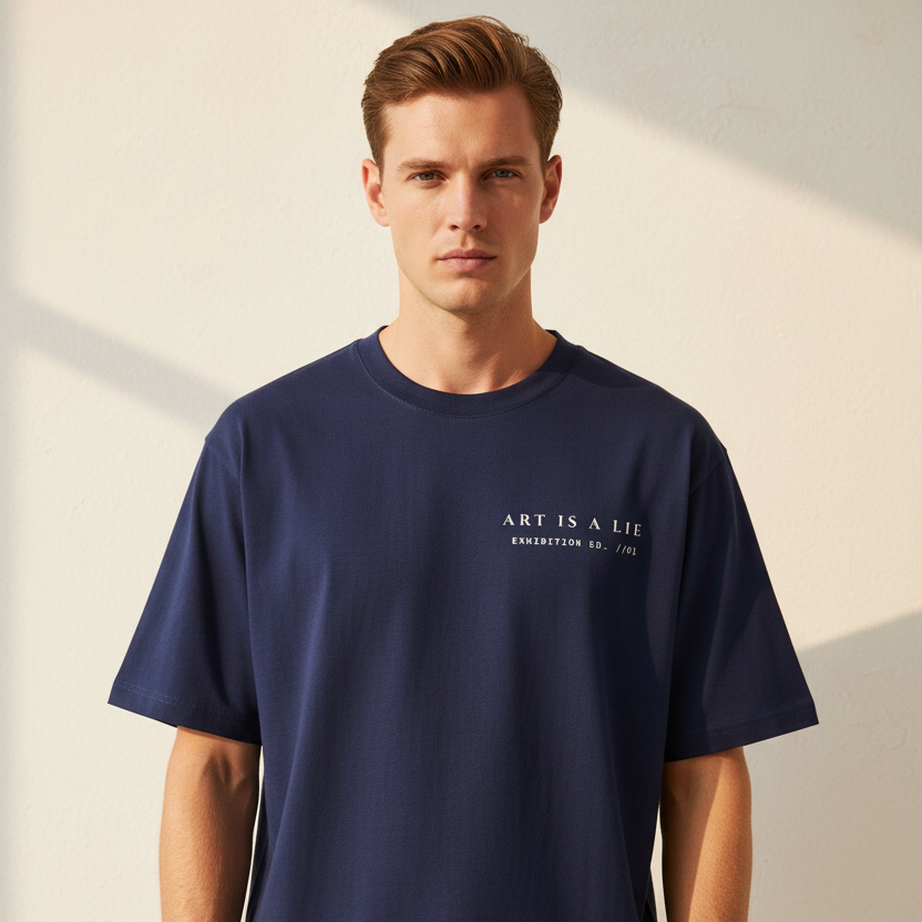 Mona Lisa Renaissance Art Oversized Graphic T-Shirt | 240 GSM Heavyweight Cotton