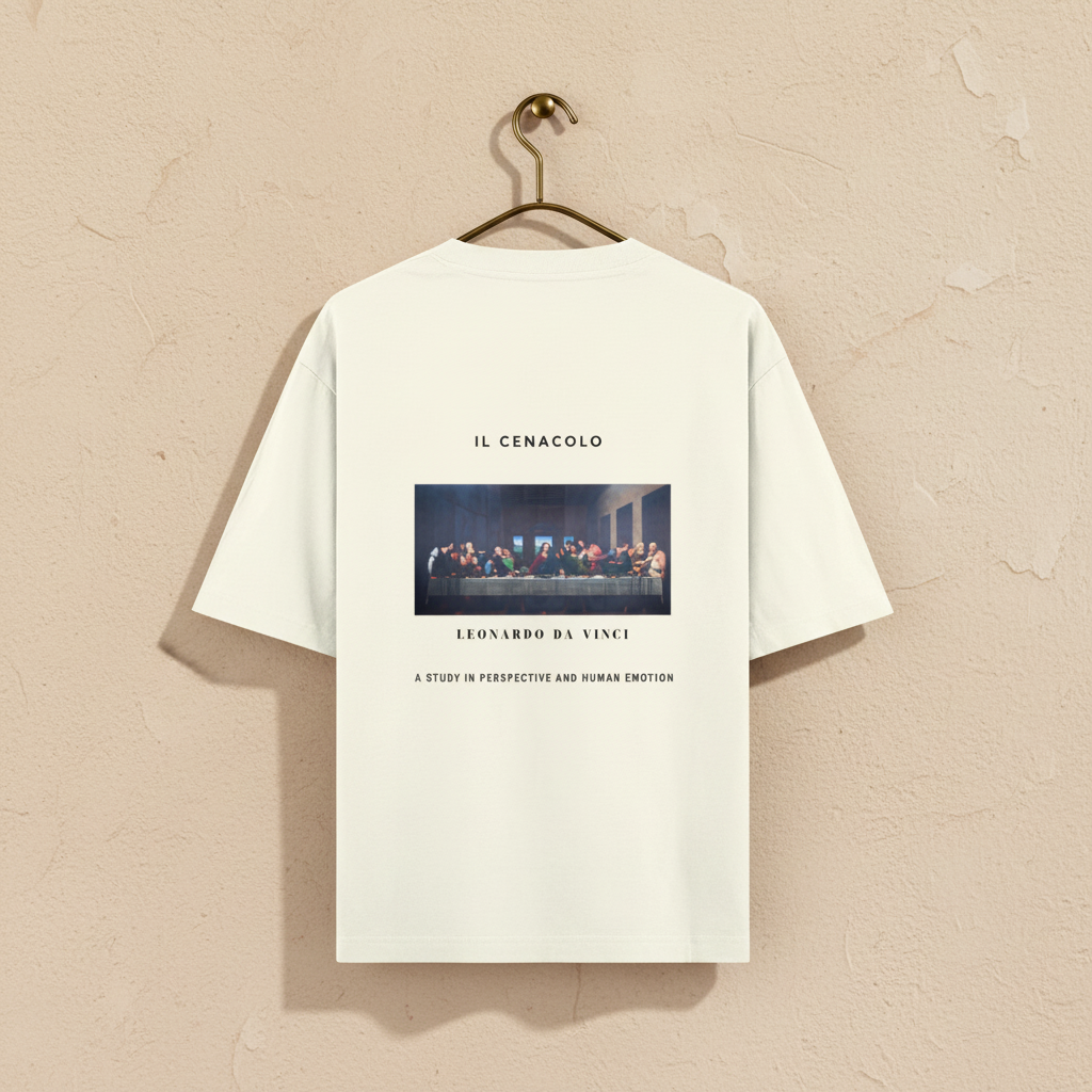 Last Supper Renaissance Art Oversized Graphic T-Shirt | 240 GSM Heavyweight