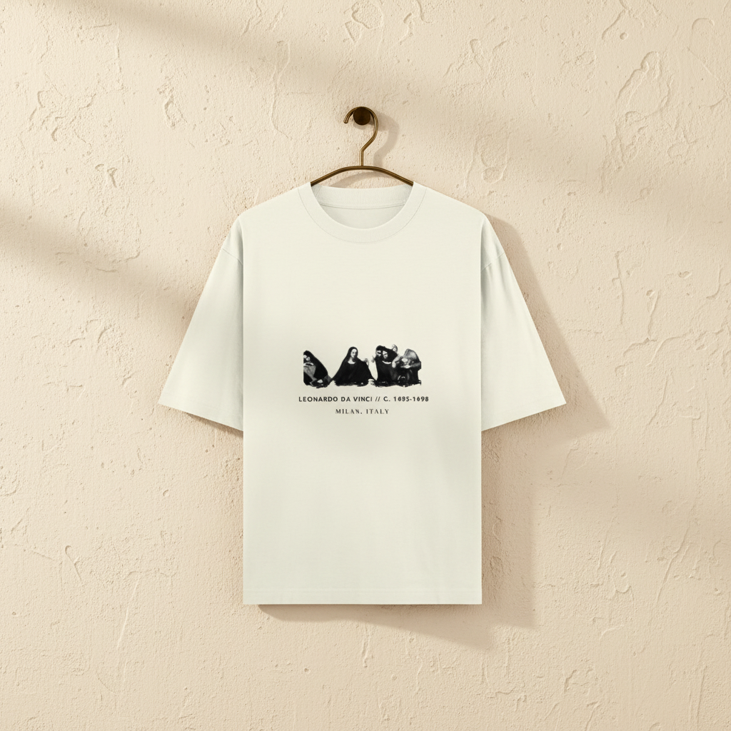 Last Supper Renaissance Art Oversized Graphic T-Shirt | 240 GSM Heavyweight