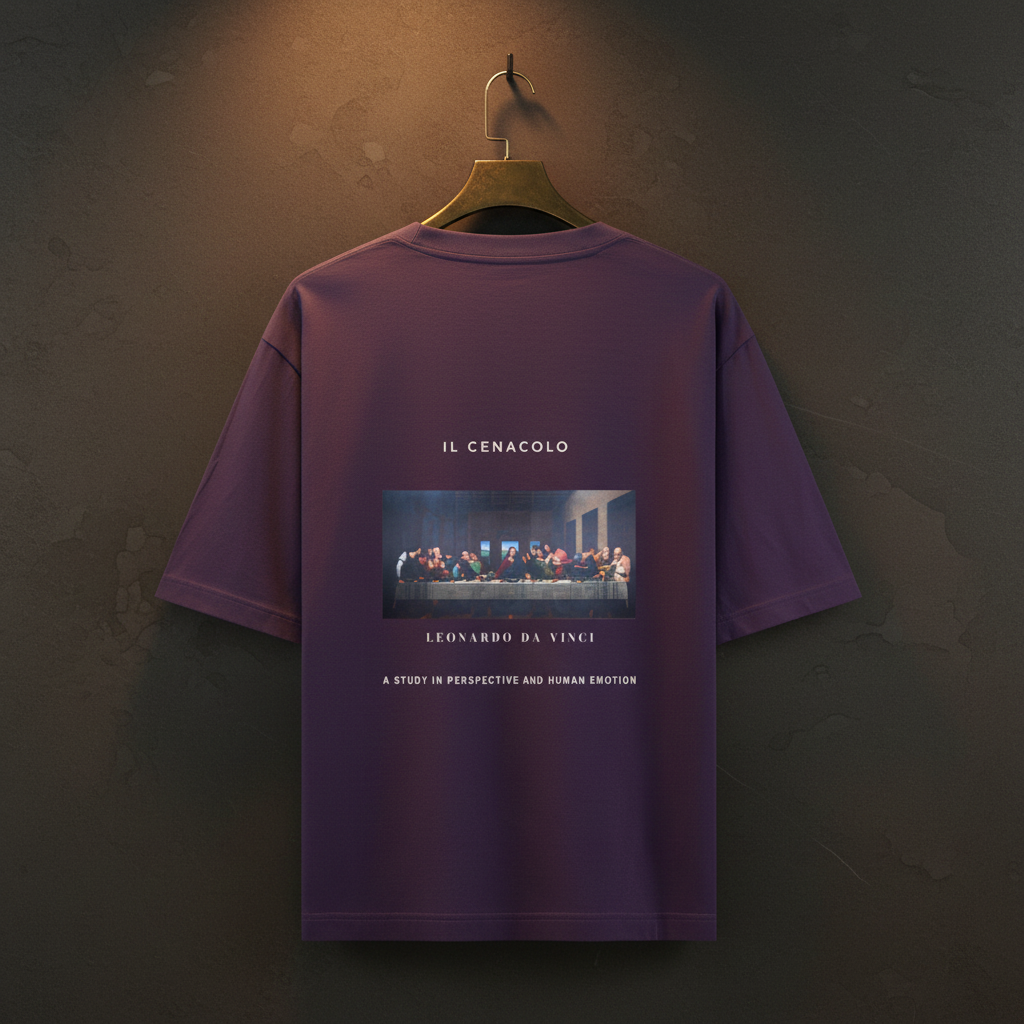 Last Supper Renaissance Art Oversized Graphic T-Shirt | 240 GSM Heavyweight