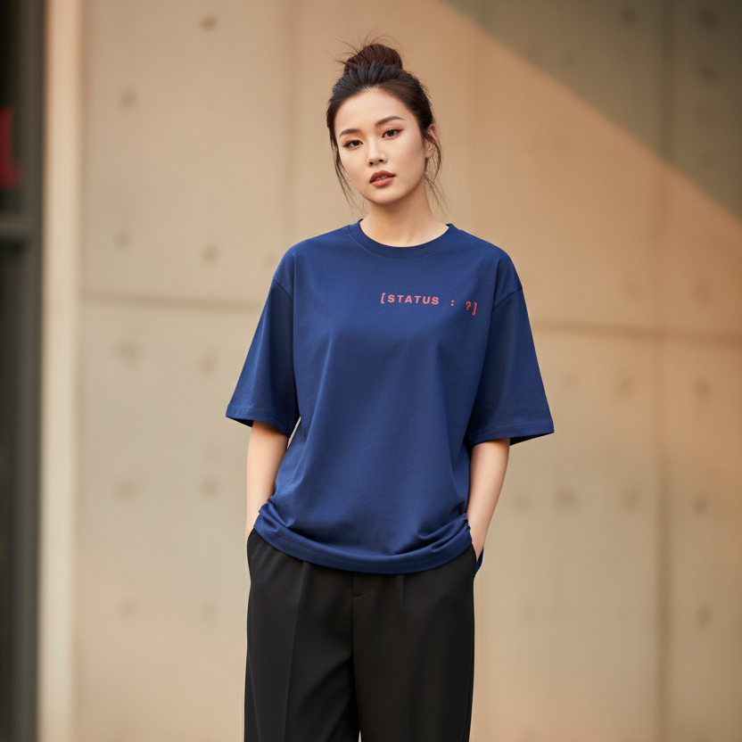 Funny Overthinking Oversized Graphic T-Shirt | 240 GSM Heavyweight 100% Cotton