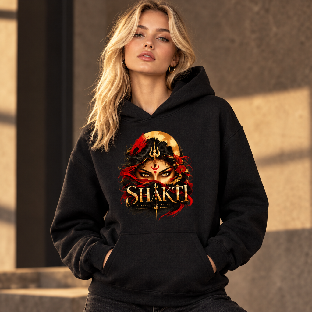 Shakti Graphic Hoodie | 260 GSM Premium Unisex Pullover