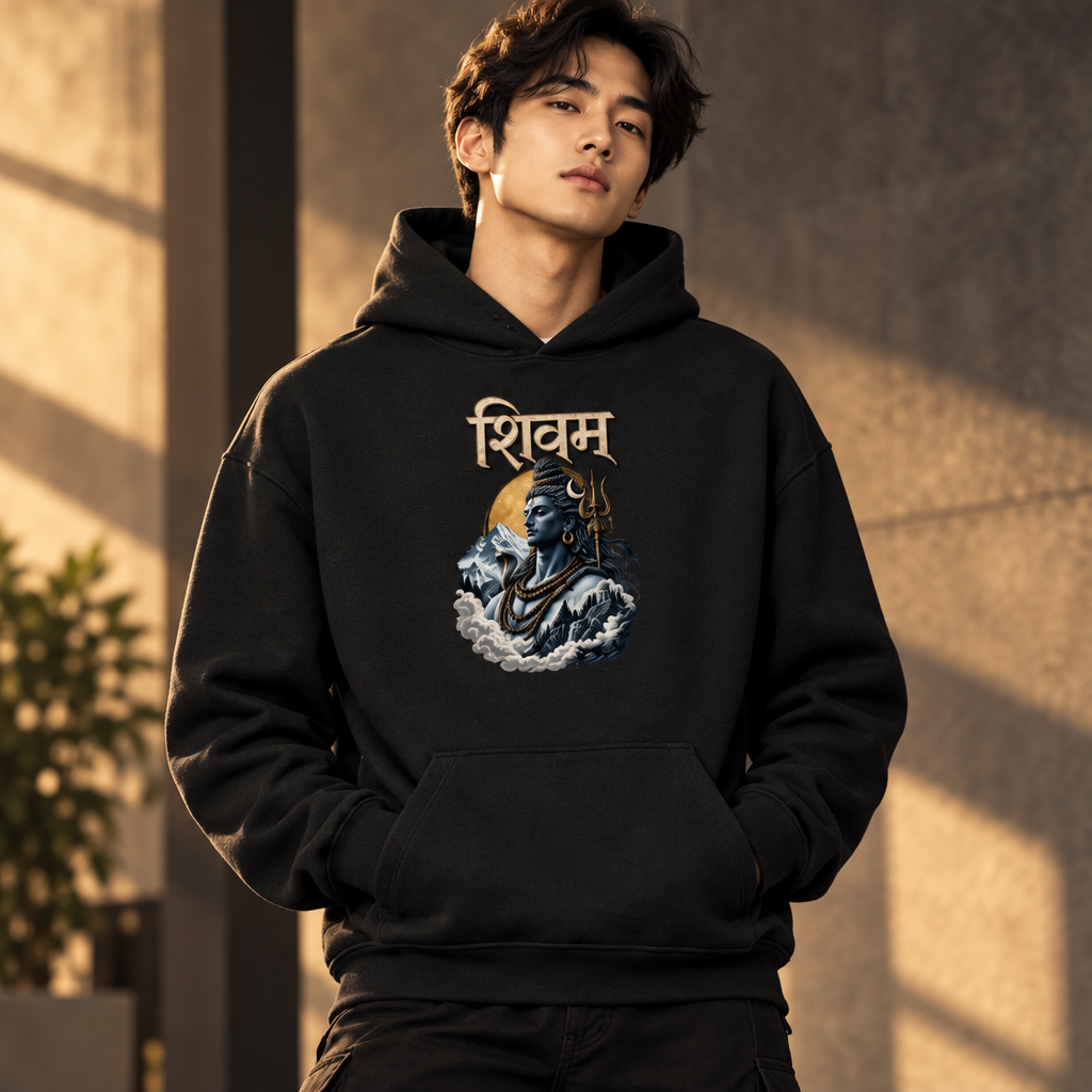 Shivam Graphic Hoodie | 260 GSM Premium Unisex Pullover
