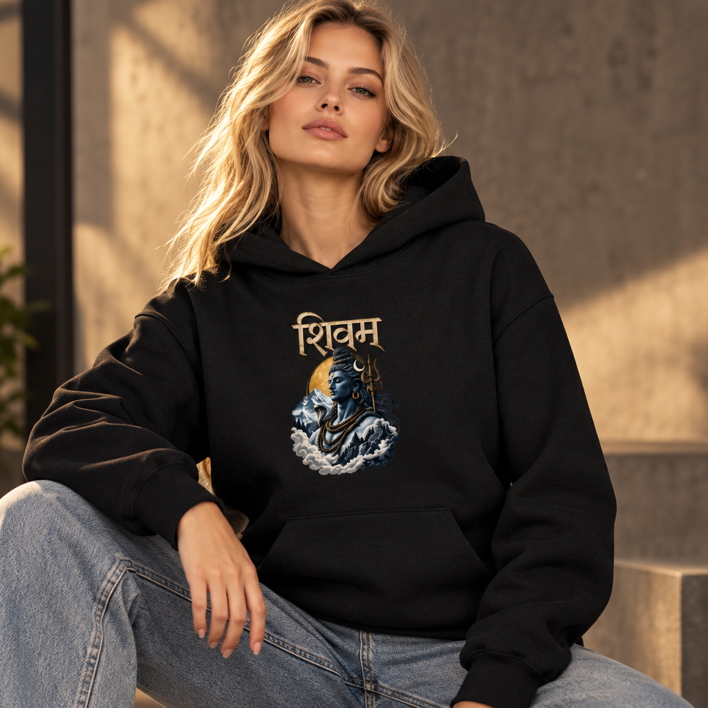 Shivam Graphic Hoodie | 260 GSM Premium Unisex Pullover