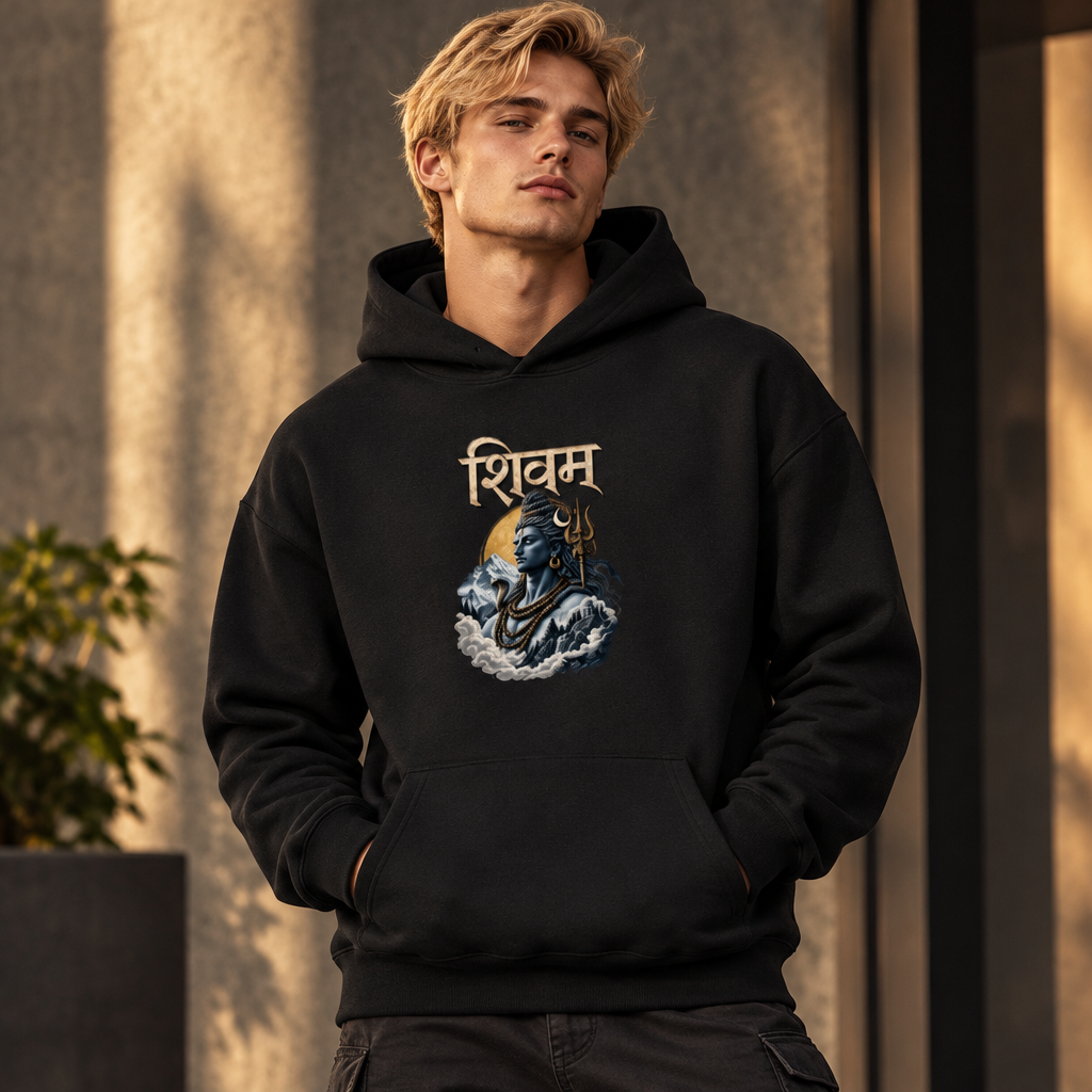 Shivam Graphic Hoodie | 260 GSM Premium Unisex Pullover