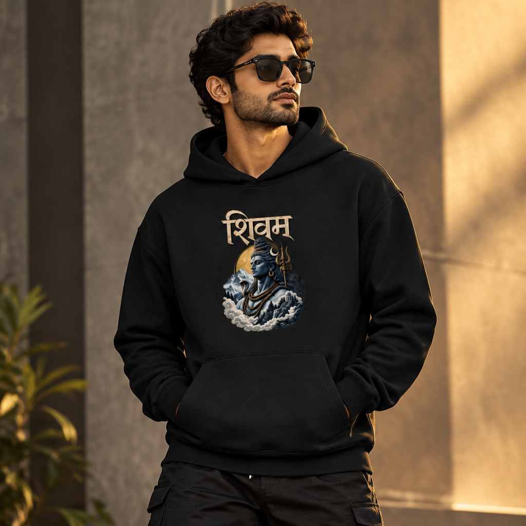 Shivam Graphic Hoodie | 260 GSM Premium Unisex Pullover