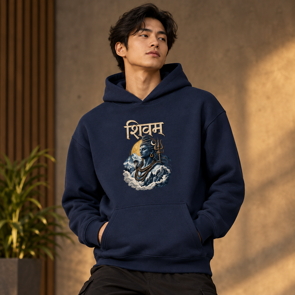 Shivam Graphic Hoodie | 260 GSM Premium Unisex Pullover