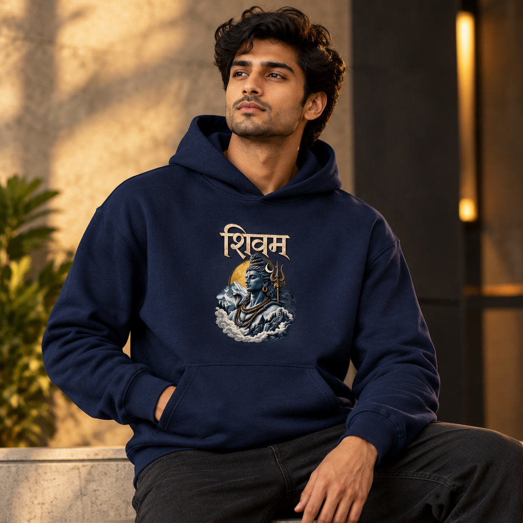Shivam Graphic Hoodie | 260 GSM Premium Unisex Pullover