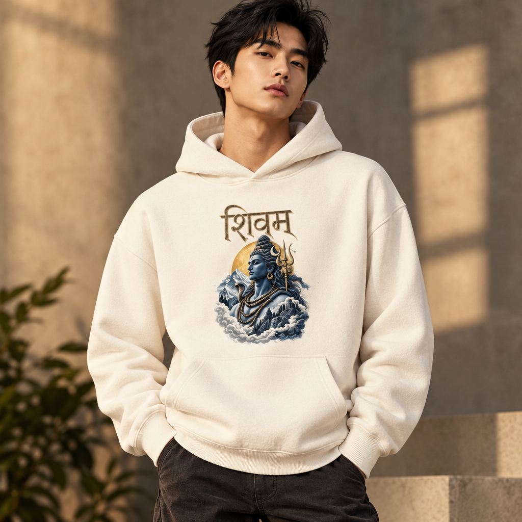 Shivam Graphic Hoodie | 260 GSM Premium Unisex Pullover