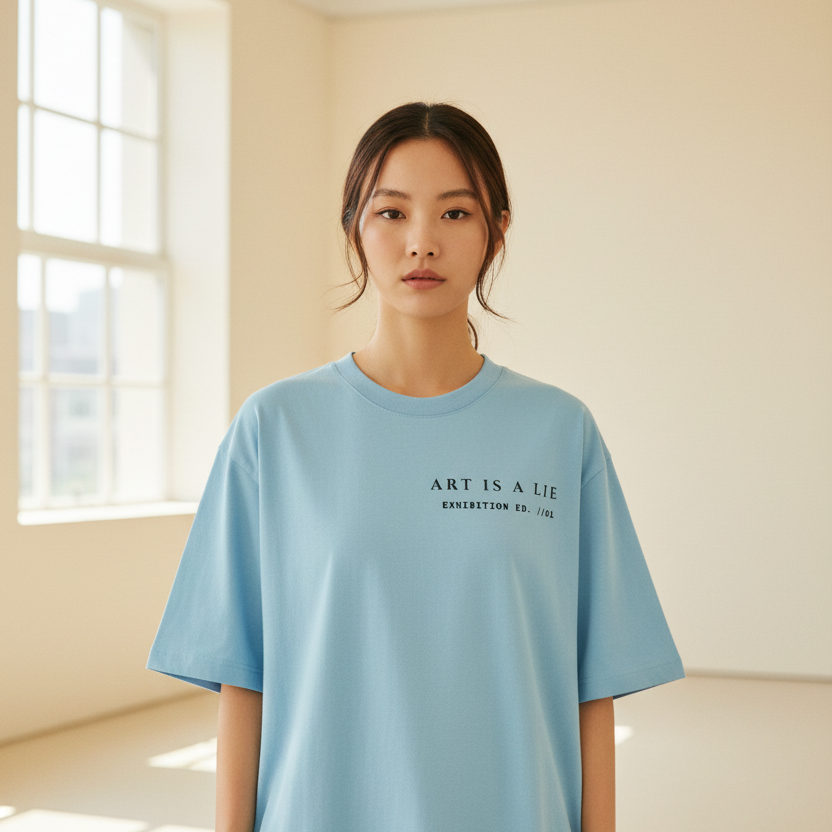 Mona Lisa Renaissance Art Oversized Graphic T-Shirt | 240 GSM Heavyweight Cotton
