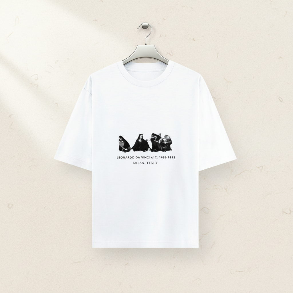 Last Supper Renaissance Art Oversized Graphic T-Shirt | 240 GSM Heavyweight