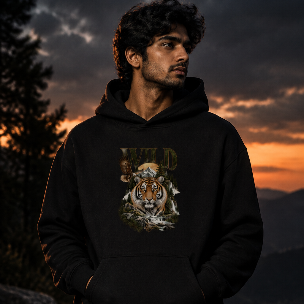 Wild Graphic Hoodie | 260 GSM Premium Unisex Pullover