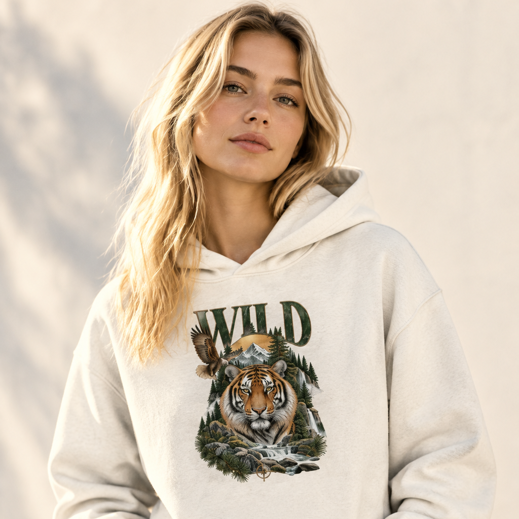 Wild Graphic Hoodie | 260 GSM Premium Unisex Pullover