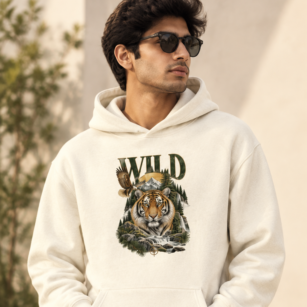 Wild Graphic Hoodie | 260 GSM Premium Unisex Pullover