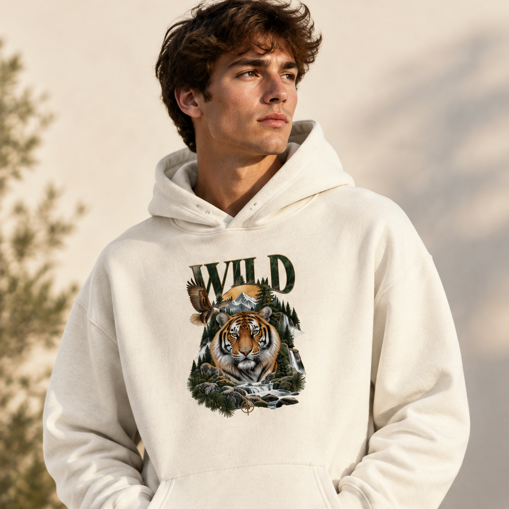 Wild Graphic Hoodie | 260 GSM Premium Unisex Pullover